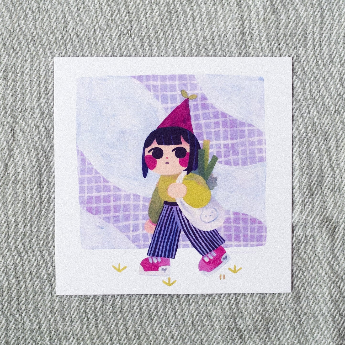 poireaux • square print