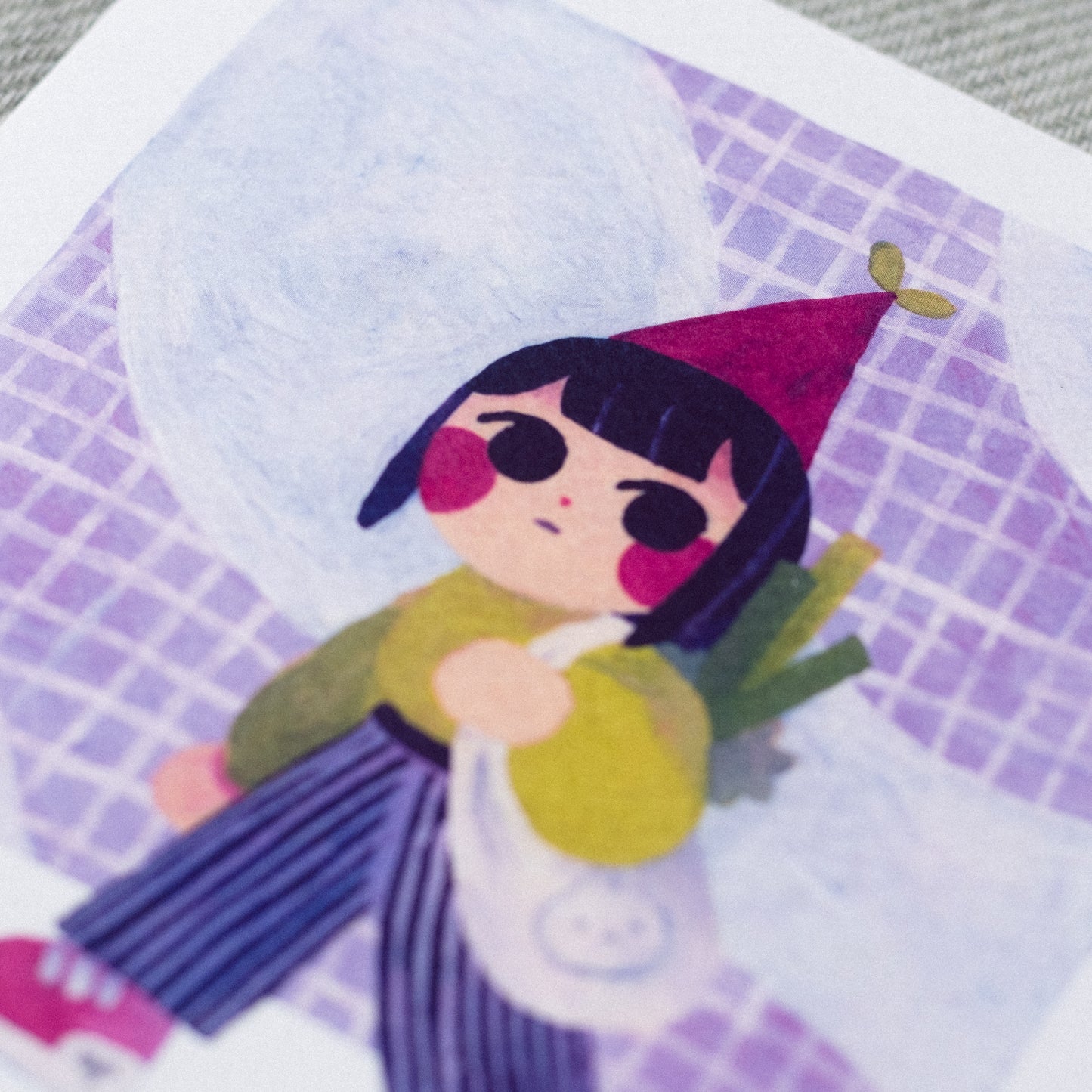poireaux • square print
