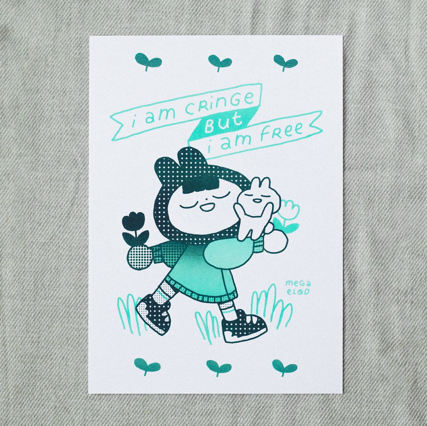 i am cringe • print riso A4