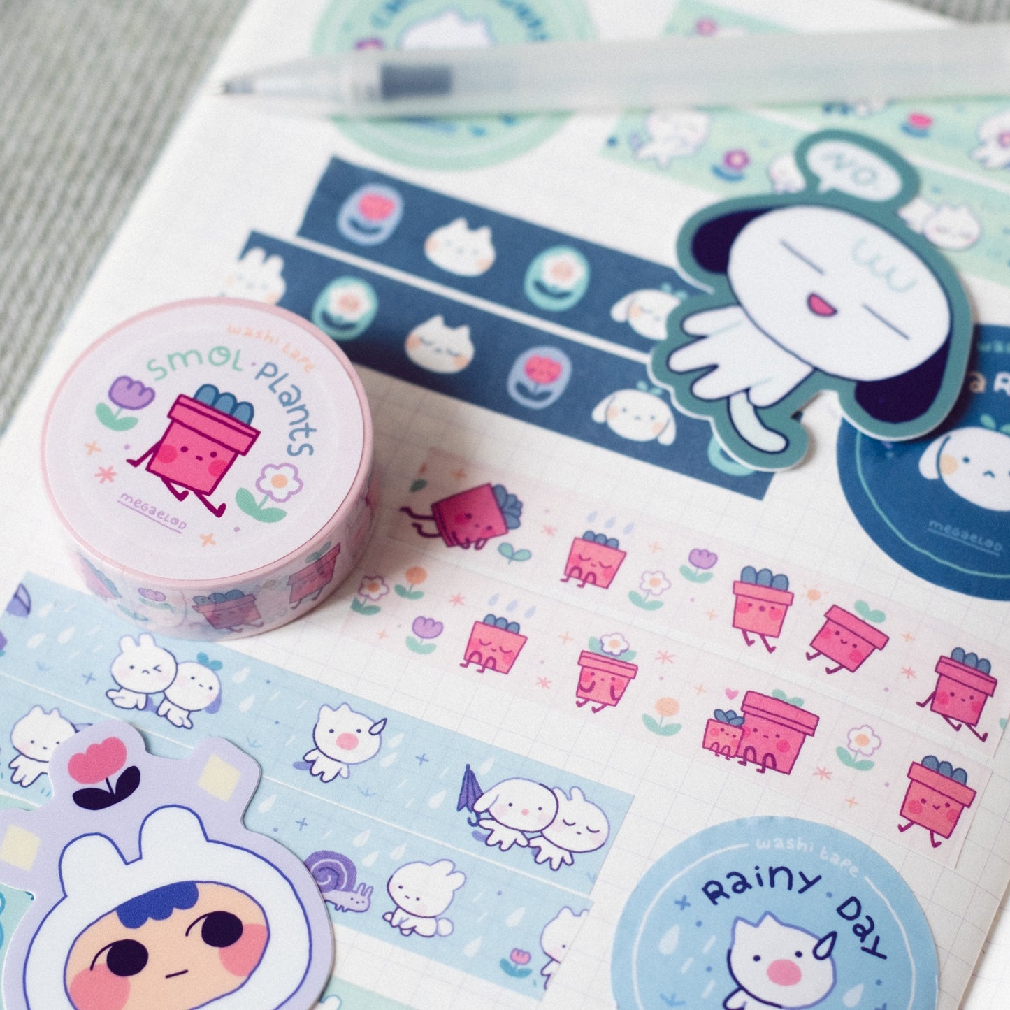 smol plants • washi tape