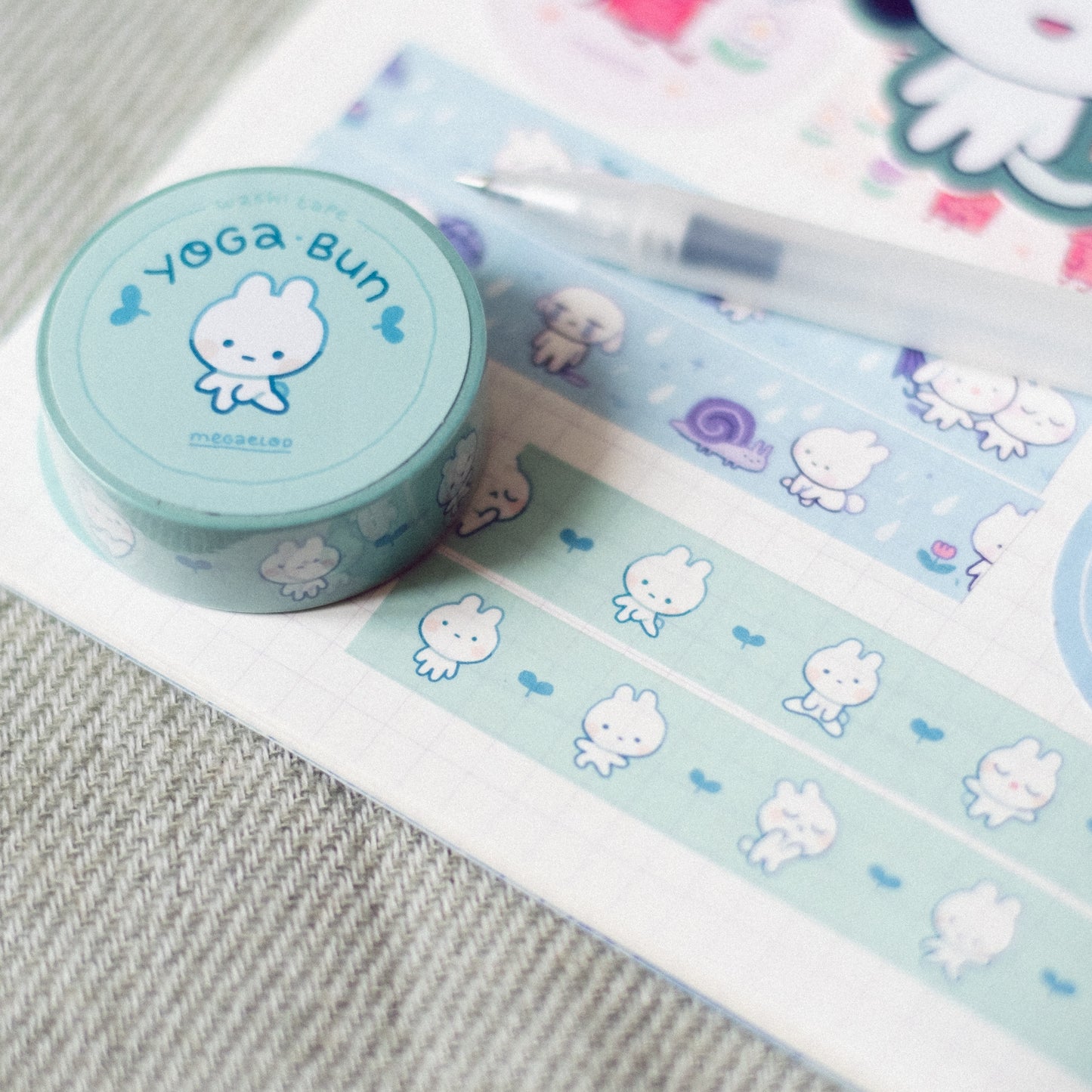 yoga bun • washi tape