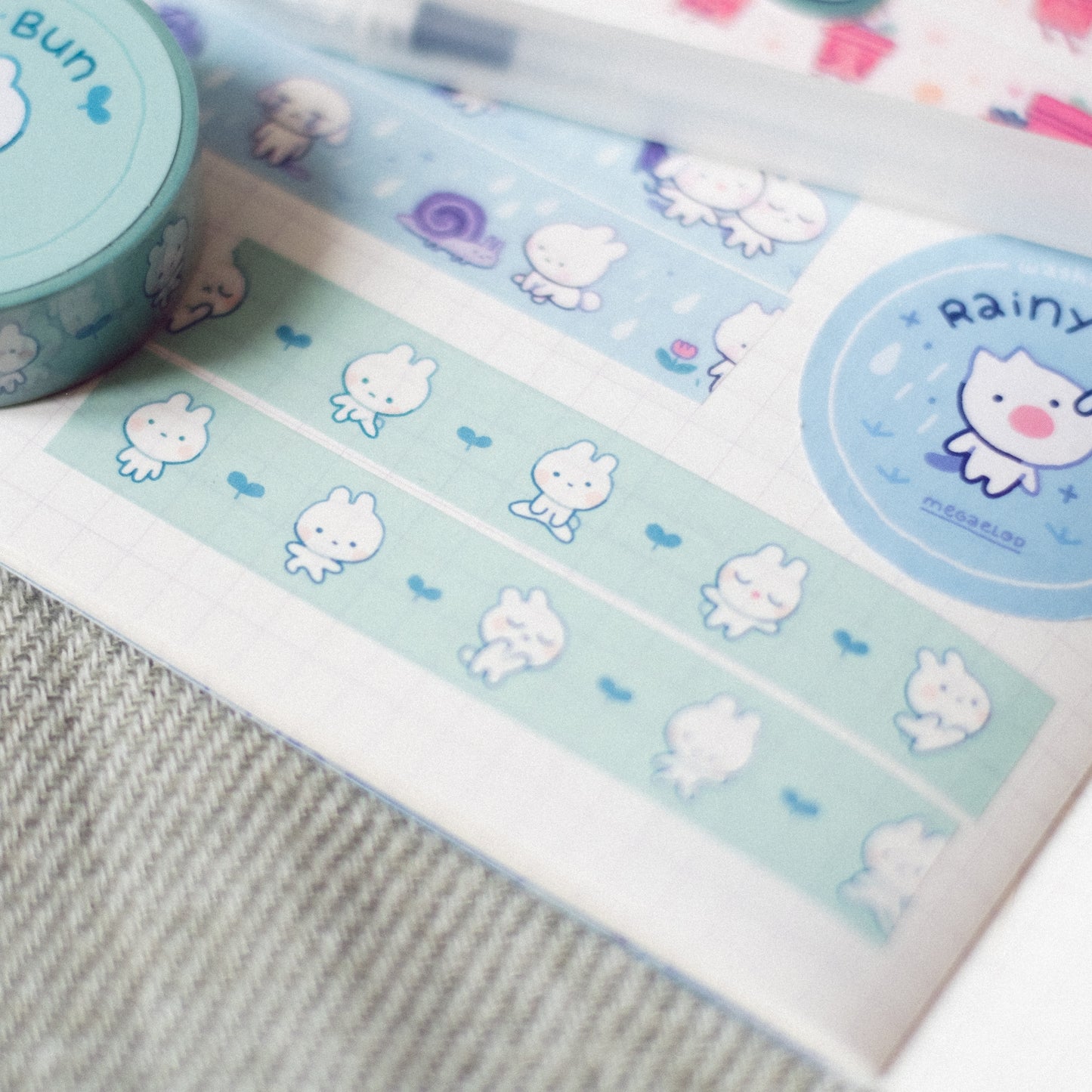 yoga bun • washi tape