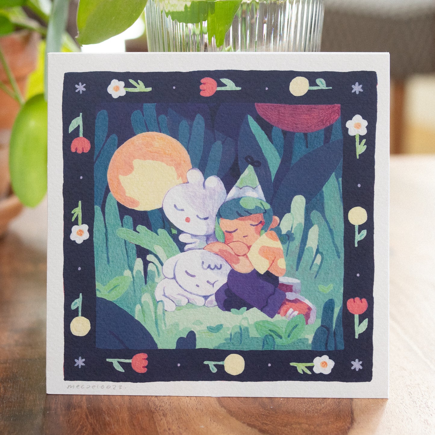 sleepy • square print