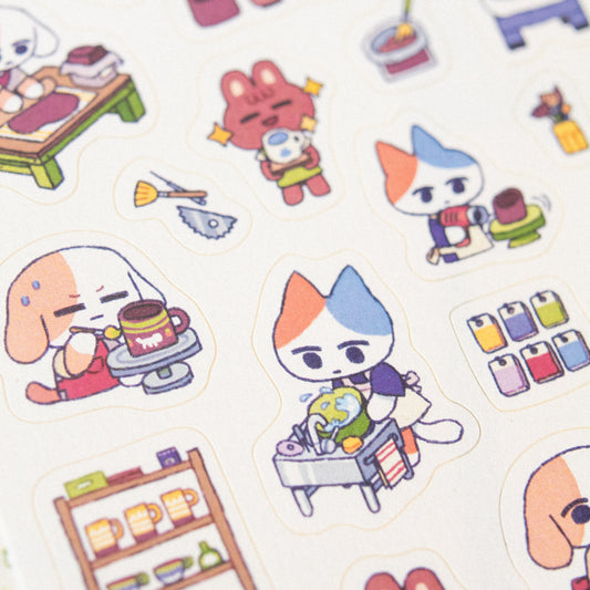 ceramic • sticker sheet