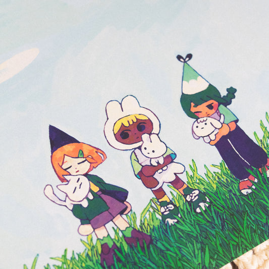 ciel bleu • A4 poster