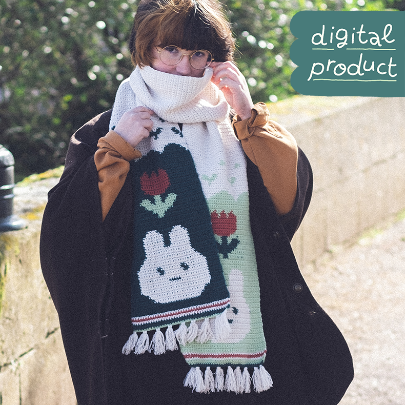 double bun scarf crochet pattern