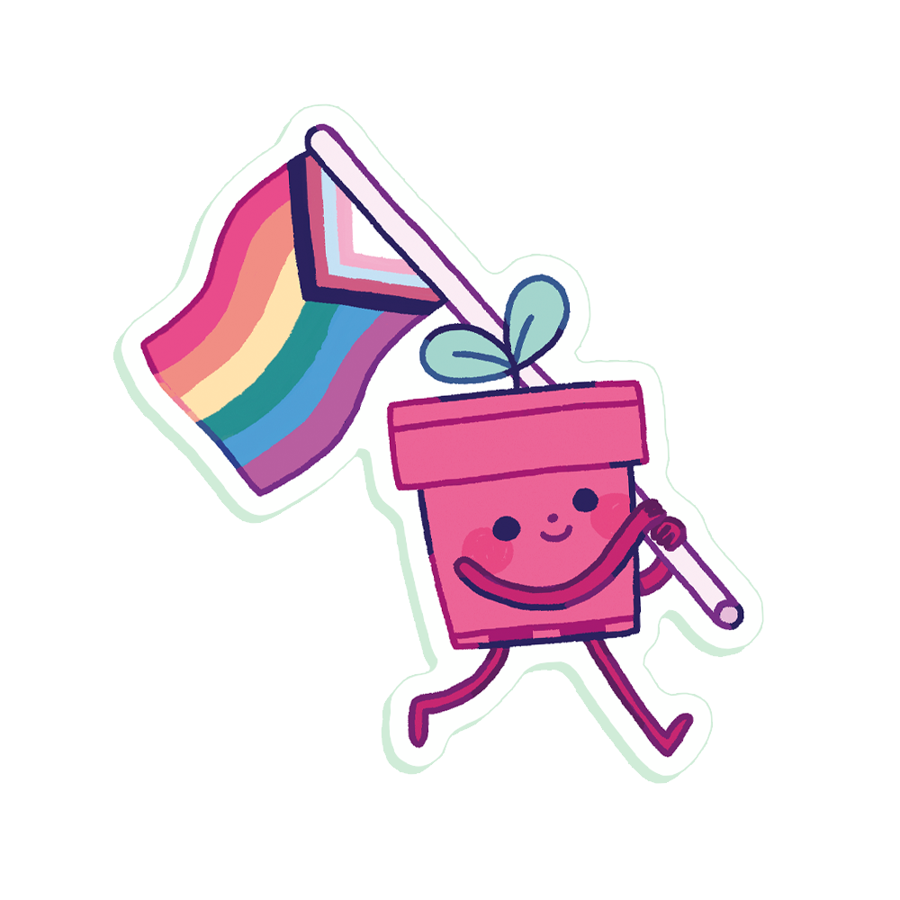 pride • clear sticker