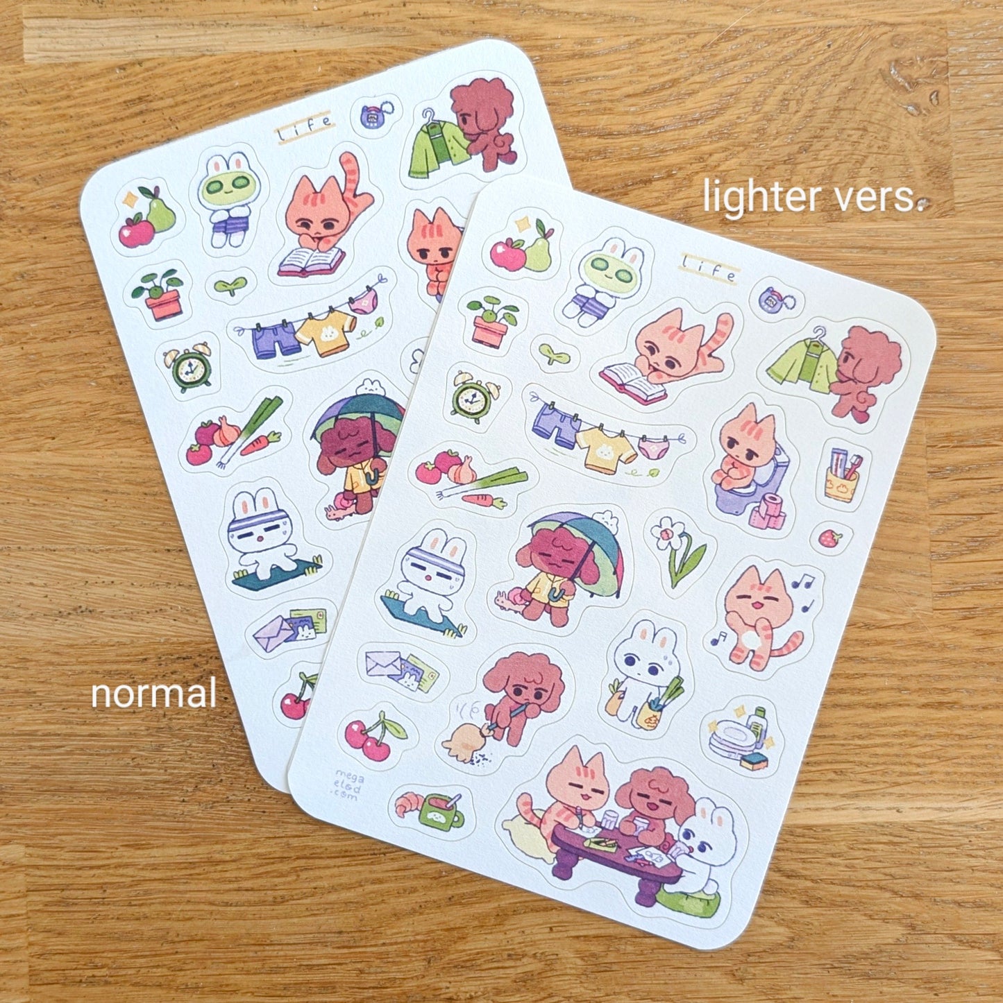 life • planche de stickers