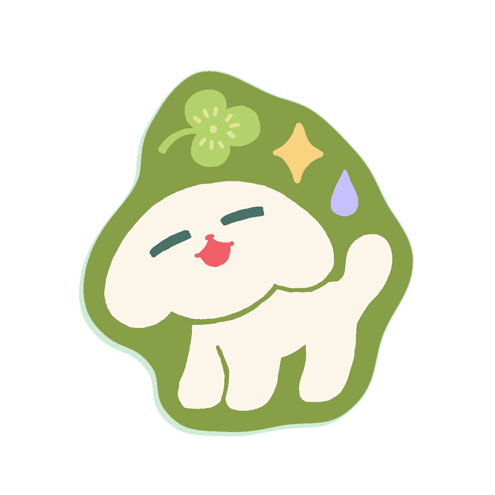 happy dog • sticker