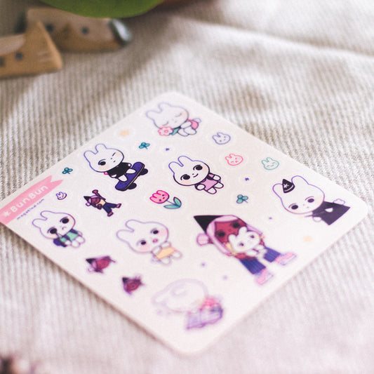bunbun • clear sticker sheet