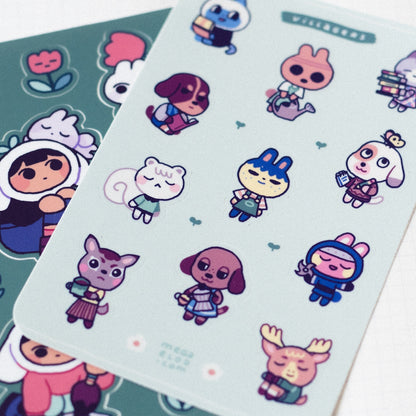 villagers • sticker sheet