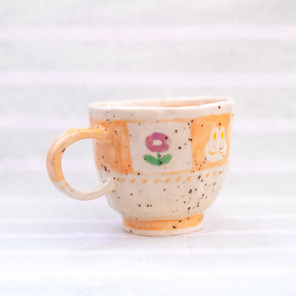 flowerbun orange · cup