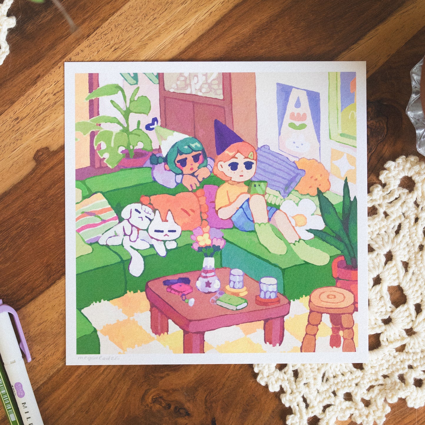 phone • midsize square print