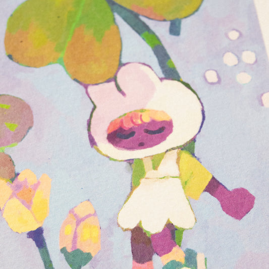 sleepy clovers • midsize square print