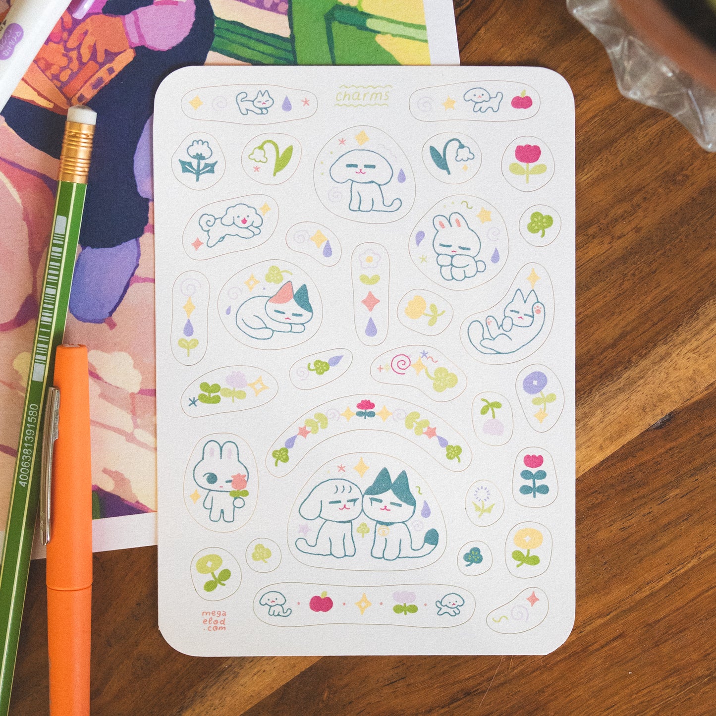 charms • sticker sheet