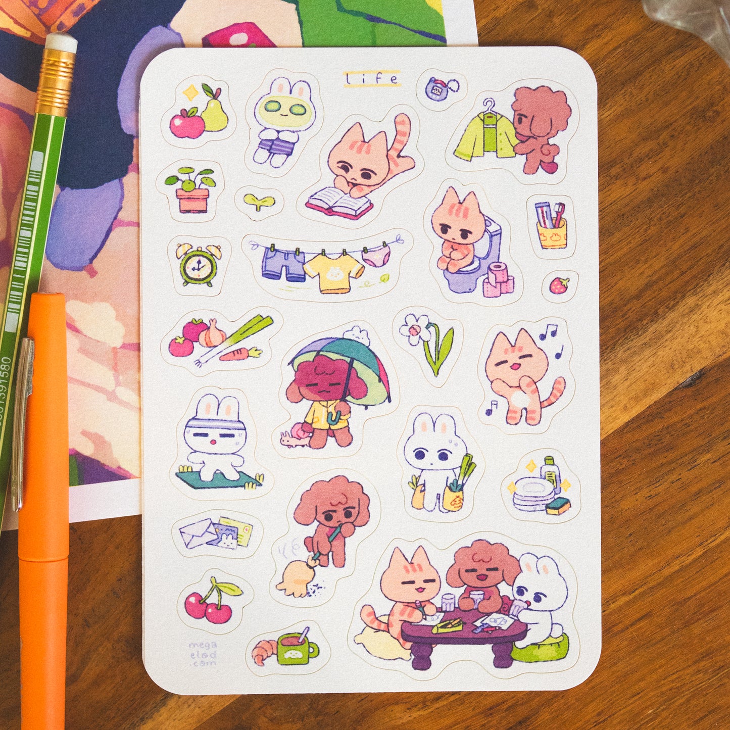 life • sticker sheet