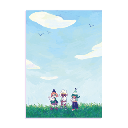 ciel bleu • A4 poster