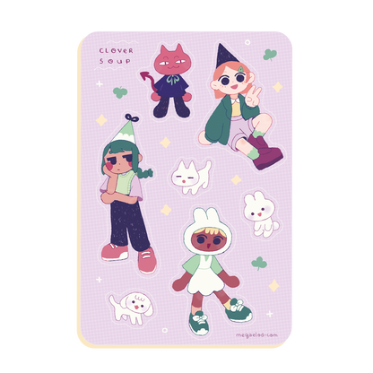 cloversoup • sticker sheet