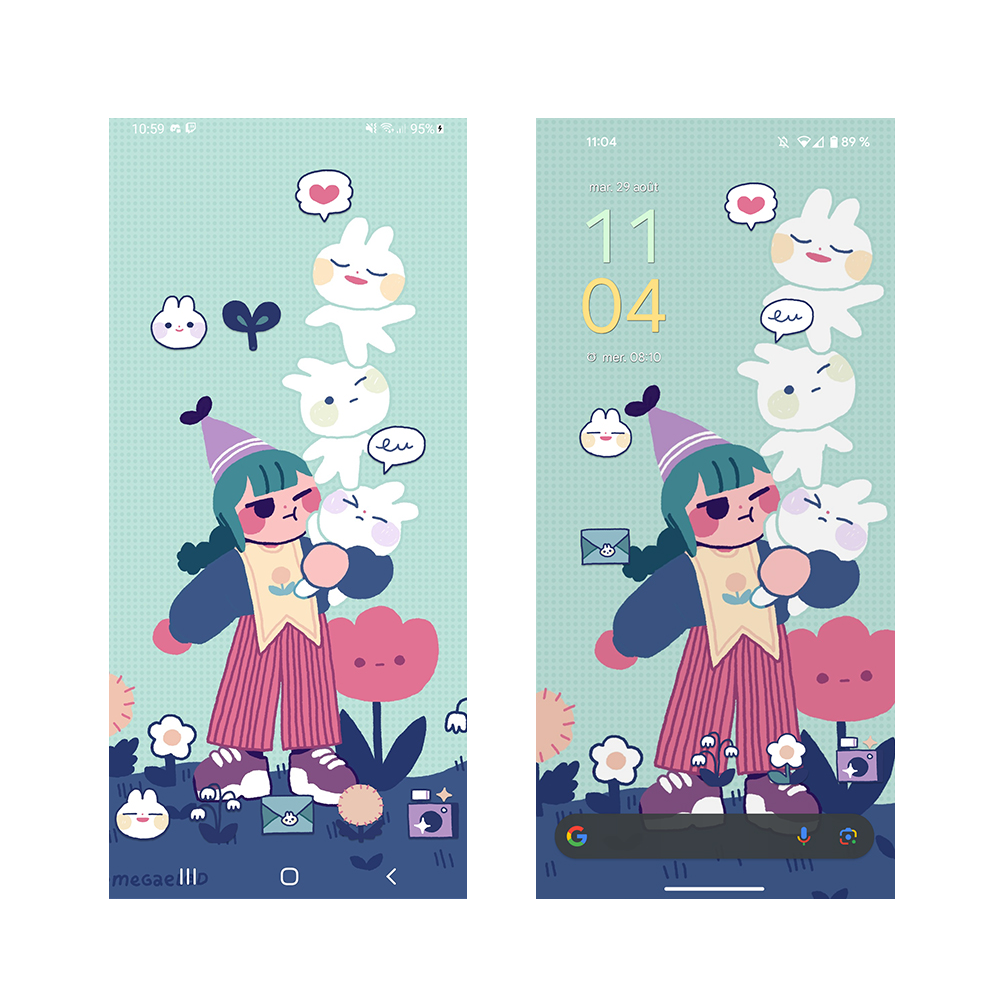 3xBUNS! · icons + phone wallpaper