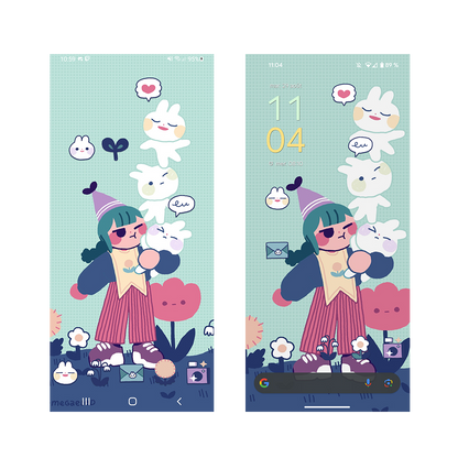 3xBUNS! · icons + phone wallpaper