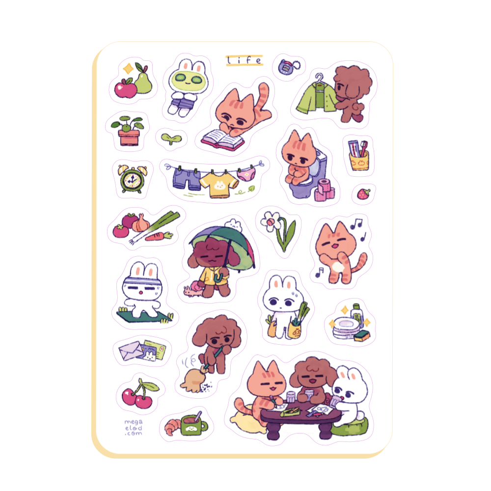 life • sticker sheet