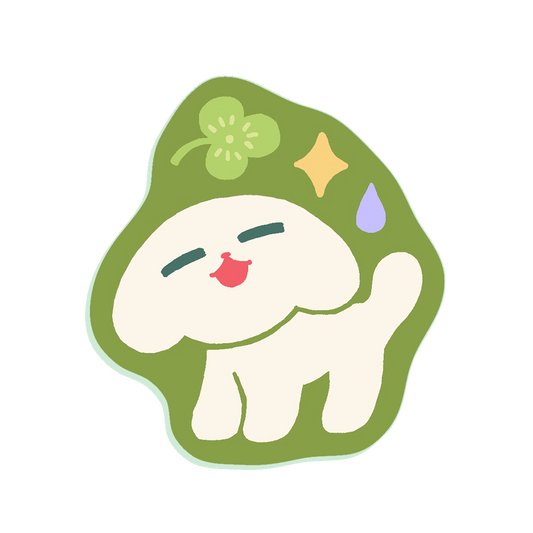 happy dog • sticker