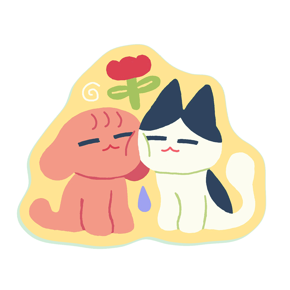 dogxcat • large sticker