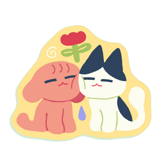 dogxcat • large sticker